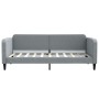 Trundle sofa bed light gray fabric 90x190 cm by vidaXL, Beds and slatted bases - Ref: Foro24-3196826, Price: 249,42 €, Discou...