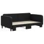 Ausziehbares Schlafsofa aus schwarzem Stoff, 90 x 190 cm von vidaXL, Betten und Lattenroste - Ref: Foro24-3196828, Preis: 242...
