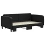 Trundle sofa bed black fabric 90x190 cm by vidaXL, Beds and slatted bases - Ref: Foro24-3196828, Price: 238,95 €, Discount: %