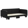 Trundle sofa bed black fabric 100x200 cm by vidaXL, Beds and slatted bases - Ref: Foro24-3196823, Price: 259,23 €, Discount: %