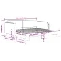 Sofá cama nido tela negro 100x200 cm de vidaXL, Camas y somieres - Ref: Foro24-3196823, Precio: 259,22 €, Descuento: %