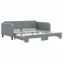 Sofá cama nido tela gris claro 100x200 cm de vidaXL, Camas y somieres - Ref: Foro24-3196821, Precio: 261,30 €, Descuento: %