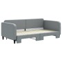 Sofá cama nido tela gris claro 100x200 cm de vidaXL, Camas y somieres - Ref: Foro24-3196821, Precio: 260,82 €, Descuento: %