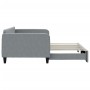 Trundle sofa bed light gray fabric 100x200 cm by vidaXL, Beds and slatted bases - Ref: Foro24-3196821, Price: 260,82 €, Disco...