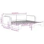Sofá cama nido tela gris claro 100x200 cm de vidaXL, Camas y somieres - Ref: Foro24-3196821, Precio: 261,30 €, Descuento: %