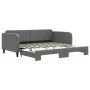 Trundle sofa bed dark gray fabric 100x200 cm by vidaXL, Beds and slatted bases - Ref: Foro24-3196822, Price: 260,02 €, Discou...