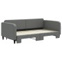 Trundle sofa bed dark gray fabric 100x200 cm by vidaXL, Beds and slatted bases - Ref: Foro24-3196822, Price: 260,36 €, Discou...