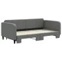 Trundle sofa bed dark gray fabric 100x200 cm by vidaXL, Beds and slatted bases - Ref: Foro24-3196822, Price: 260,02 €, Discou...