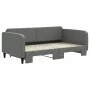 Trundle sofa bed dark gray fabric 90x190 cm by vidaXL, Beds and slatted bases - Ref: Foro24-3196827, Price: 245,05 €, Discoun...