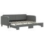 Sofá cama nido tela gris oscuro 90x200 cm de vidaXL, Camas y somieres - Ref: Foro24-3196817, Precio: 249,54 €, Descuento: %