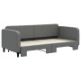Sofá cama nido tela gris oscuro 90x200 cm de vidaXL, Camas y somieres - Ref: Foro24-3196817, Precio: 249,54 €, Descuento: %