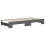 Sofá cama nido tela gris oscuro 90x200 cm de vidaXL, Camas y somieres - Ref: Foro24-3196817, Precio: 251,60 €