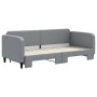 Ausziehbares Schlafsofa aus hellgrauem Stoff, 90 x 200 cm von vidaXL, Betten und Lattenroste - Ref: Foro24-3196816, Preis: 25...