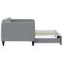 Trundle sofa bed light gray fabric 90x200 cm by vidaXL, Beds and slatted bases - Ref: Foro24-3196816, Price: 250,81 €, Discou...