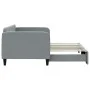 Trundle sofa bed light gray fabric 90x200 cm by vidaXL, Beds and slatted bases - Ref: Foro24-3196816, Price: 251,93 €, Discou...