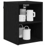 Mueble colgante con estante Riga Roble Negro 30 x 29,5 x 40 cm