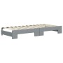 Ausziehbares Schlafsofa aus hellgrauem Stoff, 90 x 200 cm von vidaXL, Betten und Lattenroste - Ref: Foro24-3196816, Preis: 25...