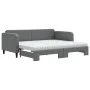 Trundle sofa bed with dark gray fabric mattress 90x200 cm by vidaXL, Beds and slatted bases - Ref: Foro24-3196835, Price: 444...