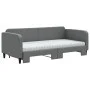 Trundle sofa bed with dark gray fabric mattress 90x200 cm by vidaXL, Beds and slatted bases - Ref: Foro24-3196835, Price: 444...