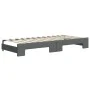 Trundle sofa bed with dark gray fabric mattress 90x200 cm by vidaXL, Beds and slatted bases - Ref: Foro24-3196835, Price: 444...