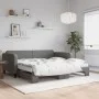 Sofá cama nido con colchón tela gris oscuro 100x200 cm de vidaXL, Camas y somieres - Ref: Foro24-3196840, Precio: 429,22 €, D...