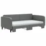 Trundle sofa bed with dark gray fabric mattress 100x200 cm by vidaXL, Beds and slatted bases - Ref: Foro24-3196840, Price: 42...