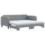 Sofá cama nido con colchón tela gris claro 90x200 cm de vidaXL, Camas y somieres - Ref: Foro24-3196834, Precio: 445,49 €, Des...