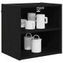 Mueble colgante con estante Riga Roble Negro 40 x 29,5 x 40 cm