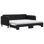 Trundle sofa bed with black fabric mattress 90x200 cm by vidaXL, Beds and slatted bases - Ref: Foro24-3196836, Price: 439,93 ...