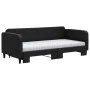 Trundle sofa bed with black fabric mattress 90x200 cm by vidaXL, Beds and slatted bases - Ref: Foro24-3196836, Price: 442,10 ...