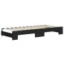 Trundle sofa bed with black fabric mattress 90x200 cm by vidaXL, Beds and slatted bases - Ref: Foro24-3196836, Price: 442,10 ...