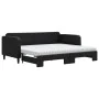 Trundle sofa bed with black fabric mattress 90x190 cm by vidaXL, Beds and slatted bases - Ref: Foro24-3196846, Price: 401,18 ...