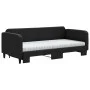 Sofá cama nido con colchón tela negro 90x190 cm de vidaXL, Camas y somieres - Ref: Foro24-3196846, Precio: 400,91 €, Descuent...