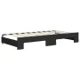 Trundle sofa bed with black fabric mattress 90x190 cm by vidaXL, Beds and slatted bases - Ref: Foro24-3196846, Price: 401,18 ...
