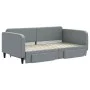 Trundle sofa bed with drawers light gray fabric 90x190 cm by vidaXL, Beds and slatted bases - Ref: Foro24-3196862, Price: 285...