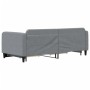 Trundle sofa bed with drawers light gray fabric 90x190 cm by vidaXL, Beds and slatted bases - Ref: Foro24-3196862, Price: 289...