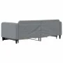 Trundle sofa bed with drawers light gray fabric 90x190 cm by vidaXL, Beds and slatted bases - Ref: Foro24-3196862, Price: 285...