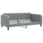 Trundle sofa bed with drawers light gray fabric 90x190 cm by vidaXL, Beds and slatted bases - Ref: Foro24-3196862, Price: 285...