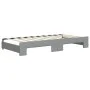 Trundle sofa bed with drawers light gray fabric 90x190 cm by vidaXL, Beds and slatted bases - Ref: Foro24-3196862, Price: 285...