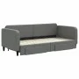 Trundle sofa bed with drawers dark gray fabric 90x200 cm by vidaXL, Beds and slatted bases - Ref: Foro24-3196853, Price: 290,...