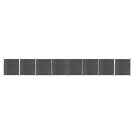 Schwarzes WPC-Zaunplatten-Set 1391 x 186 cm von vidaXL, Zaunpaneele - Ref: Foro24-3070435, Preis: 1,00 €, Rabatt: %