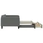 Sofá cama nido con cajones tela gris oscuro 90x190 cm de vidaXL, Camas y somieres - Ref: Foro24-3196863, Precio: 285,20 €, De...