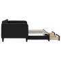Trundle sofa bed with drawers black fabric 90x200 cm by vidaXL, Beds and slatted bases - Ref: Foro24-3196854, Price: 293,22 €...