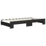 Sofá cama nido con cajones tela negro 90x190 cm de vidaXL, Camas y somieres - Ref: Foro24-3196864, Precio: 279,50 €, Descuent...