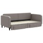 Trundle sofa bed with drawers taupe gray fabric 90x200 cm by vidaXL, Beds and slatted bases - Ref: Foro24-3196855, Price: 288...