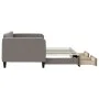 Trundle sofa bed with drawers taupe gray fabric 90x200 cm by vidaXL, Beds and slatted bases - Ref: Foro24-3196855, Price: 288...