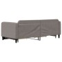 Trundle sofa bed with drawers taupe gray fabric 90x200 cm by vidaXL, Beds and slatted bases - Ref: Foro24-3196855, Price: 288...