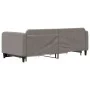 Trundle sofa bed with drawers taupe gray fabric 90x200 cm by vidaXL, Beds and slatted bases - Ref: Foro24-3196855, Price: 288...