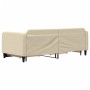 Ausziehbares Schlafsofa mit Schubladen, cremefarbener Stoff, 90 x 200 cm von vidaXL, Betten und Lattenroste - Ref: Foro24-319...
