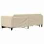 Ausziehbares Schlafsofa mit Schubladen, cremefarbener Stoff, 90 x 200 cm von vidaXL, Betten und Lattenroste - Ref: Foro24-319...
